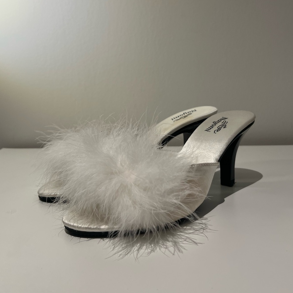 Y2K feather heels
